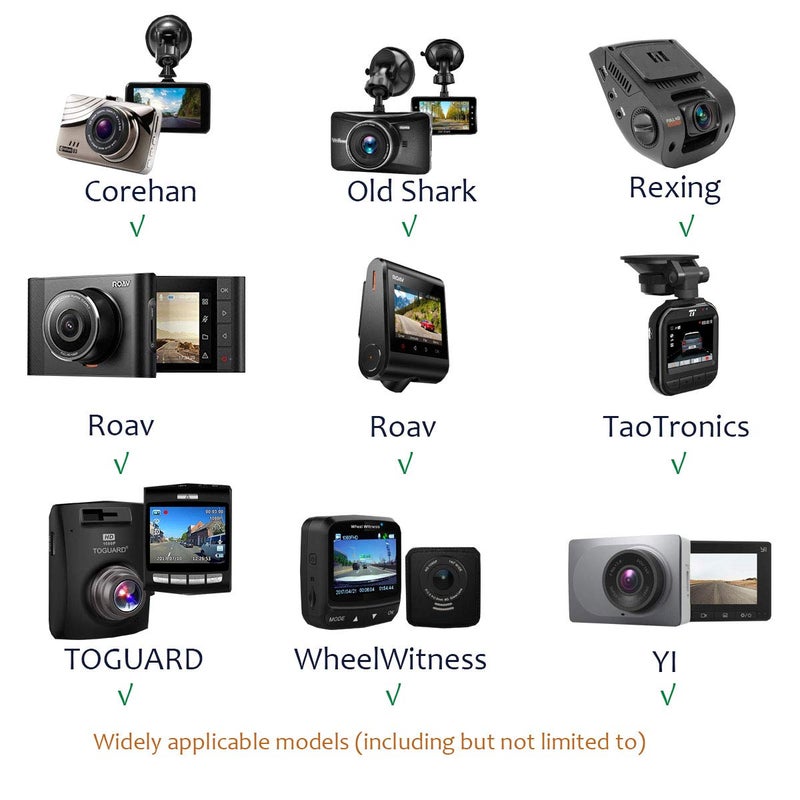 SoeKoa Dash Cam Mirror Mount , with 16 Different Joints, Compatible with APEMAN, UGSHDI, Old Shark, Vantrue, Rexing V1P, YI 2.7", Z-Edge, Peztio, Falcon F170, Roav, KDLINKS X1, Crosstour and 99% Dash Cam - Image 4